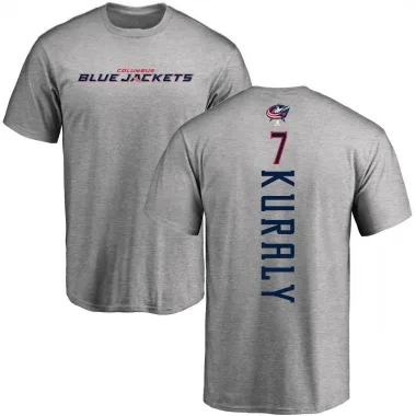 Ash Men's Sean Kuraly Columbus Blue Jackets Backer T-Shirt -