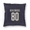 Cream Columbus Blue Jackets Matiss Kivlenieks  Navy  Pillow Cover (18 X 18)