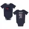 Navy Columbus Blue Jackets Kent Johnson   Newborn & Infant Bodysuit